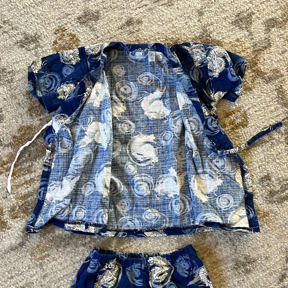 Japanese Boy Yukata Set - Picture 2 of 7